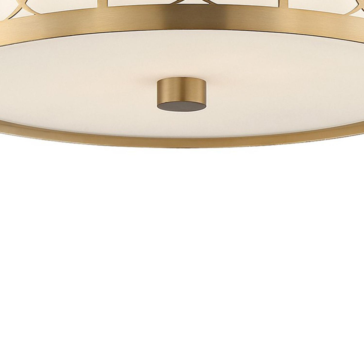 Crystorama Anniversary 2 Light Vibrant Gold Flush Mount
