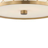 Crystorama Anniversary 2 Light Vibrant Gold Flush Mount