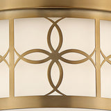Crystorama Anniversary 2 Light Vibrant Gold Flush Mount
