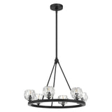 Crystorama Aragon 6 Light LED Matte Black Chandelier