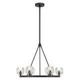 Crystorama Aragon 6 Light LED Matte Black Chandelier