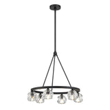 Crystorama Aragon 6 Light LED Matte Black Chandelier