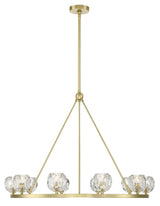Crystorama Aragon 10 Light LED Soft Brass Chandelier