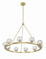 Crystorama Aragon 10 Light LED Soft Brass Chandelier
