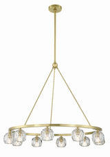 Crystorama Aragon 10 Light LED Soft Brass Chandelier