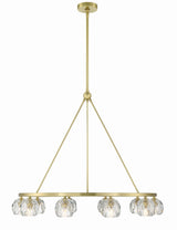 Crystorama Aragon 10 Light LED Soft Brass Chandelier