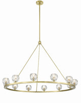 Crystorama Aragon 12 Light LED Soft Brass Chandelier