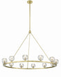 Crystorama Aragon 12 Light LED Soft Brass Chandelier