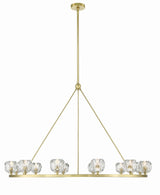 Crystorama Aragon 12 Light LED Soft Brass Chandelier