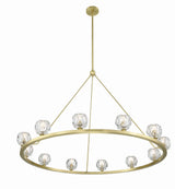 Crystorama Aragon 12 Light LED Soft Brass Chandelier
