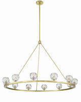 Crystorama Aragon 12 Light LED Soft Brass Chandelier