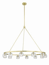 Crystorama Aragon 12 Light LED Soft Brass Chandelier