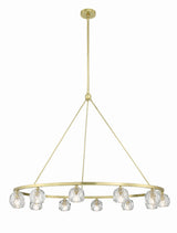 Crystorama Aragon 12 Light LED Soft Brass Chandelier