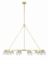Crystorama Aragon 12 Light LED Soft Brass Chandelier