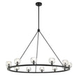 Crystorama Aragon 12 Light LED Matte Black Chandelier