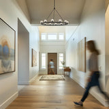 Crystorama Aragon 12 Light LED Matte Black Chandelier