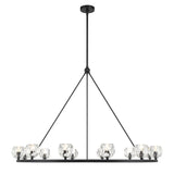 Crystorama Aragon 12 Light LED Matte Black Chandelier