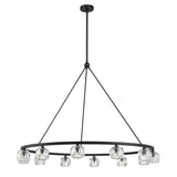 Crystorama Aragon 12 Light LED Matte Black Chandelier