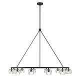 Crystorama Aragon 12 Light LED Matte Black Chandelier