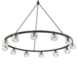 Crystorama Aragon 12 Light LED Matte Black Chandelier