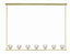 Crystorama Aragon 7 Light LED Soft Brass Linear Chandelier
