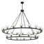 Crystorama Aragon 30 Light LED Matte Black Chandelier