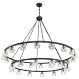 Crystorama Aragon 30 Light LED Matte Black Chandelier