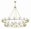 Crystorama Aragon 30 Light LED Soft Brass Chandelier