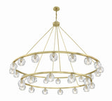 Crystorama Aragon 30 Light LED Soft Brass Chandelier