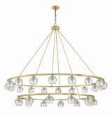 Crystorama Aragon 30 Light LED Soft Brass Chandelier