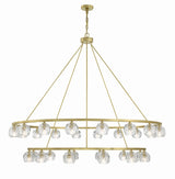 Crystorama Aragon 30 Light LED Soft Brass Chandelier