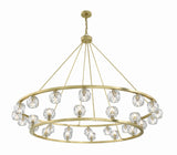 Crystorama Aragon 30 Light LED Soft Brass Chandelier