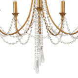 Crystorama Arcadia 5 Light Antique Gold Chandelier