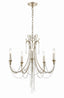 Crystorama Arcadia 5 Light Antique Silver Chandelier