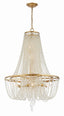 Crystorama Arcadia 9 Light Antique Gold Chandelier