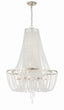 Crystorama Arcadia 9 Light Antique Silver Chandelier