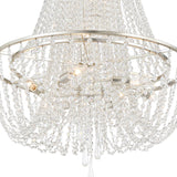 Crystorama Arcadia 9 Light Antique Silver Chandelier