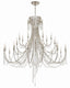 Crystorama Arcadia 28 Light Antique Silver Chandelier