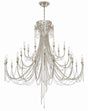 Crystorama Arcadia 28 Light Antique Silver Chandelier