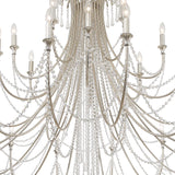 Crystorama Arcadia 28 Light Antique Silver Chandelier