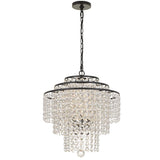 Crystorama Arielle 4 Light Dark Bronze Chandelier