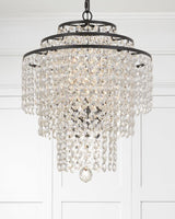 Crystorama Arielle 4 Light Dark Bronze Chandelier