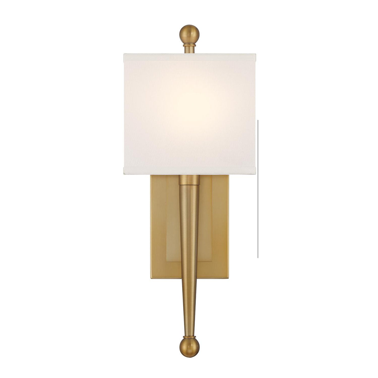 Crystorama Ardson 1 Light Vibrant Gold Sconce