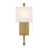 Crystorama Ardson 1 Light Vibrant Gold Sconce