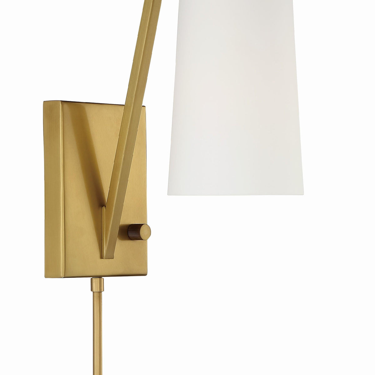 Crystorama Avon 5'' Aged Brass Task Sconce – DecoratorsBest