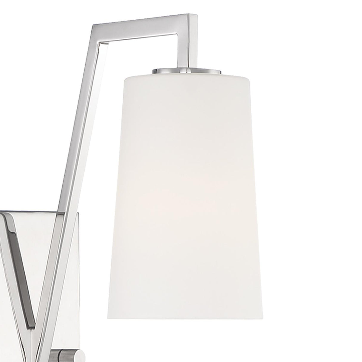 Crystorama Avon 1 Light Polished Nickel Task Sconce