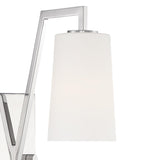 Crystorama Avon 1 Light Polished Nickel Task Sconce