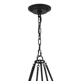 Crystorama Bailey 8 Light Matte Black Chandelier