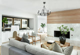 Crystorama Bailey 8 Light Matte Black Chandelier