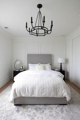Crystorama Bailey 8 Light Matte Black Chandelier